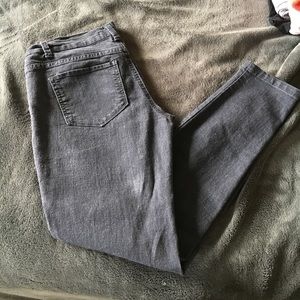 Black washed out jeans!